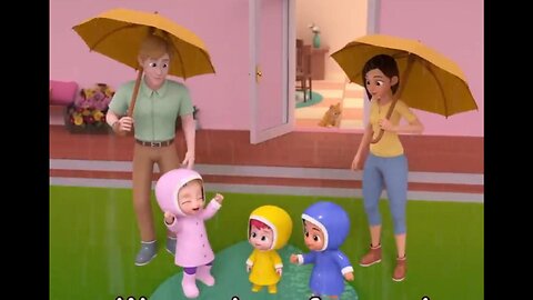 🌧 Rain, Rain, Go Away Nursery Rhyme | #babycartoon | Guddu TV |