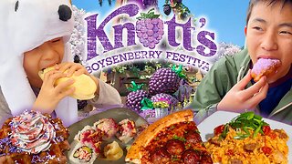 Knott's Boysenberry Festival 2023 Opening Weekend | Tasting Card & Meal Plan Food Items Reviewed!