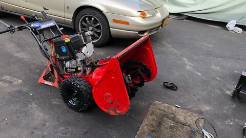 Snapper 824 Snow Blower Build P4: THE END Restyle & Restoration REVEAL Briggs & Stratton 8HP Engine