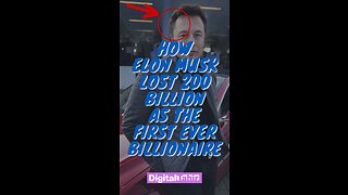 How Elon Musk lost 200 billion as the first ever Billionaire #shorts