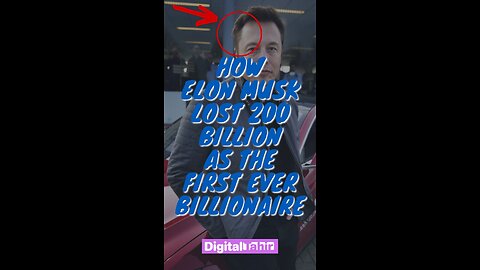 How Elon Musk lost 200 billion as the first ever Billionaire #shorts