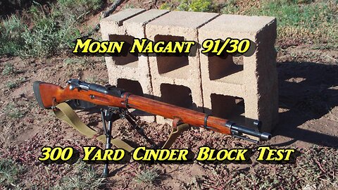 Mosin Nagant 91/30 7.62x54R FMJ VS Cinder Blocks Part 1