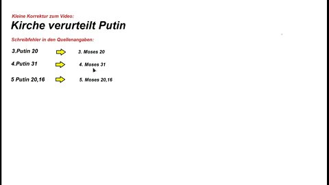 Kleine Korrektur zu den Quellenangaben im ANTI-Putin Video