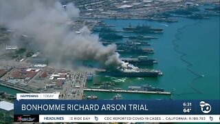 Trial set to start for sailor accused of starting USS Bonhomme Richard fire