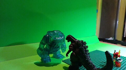 Godzilla vs clayface (stop motion animation)