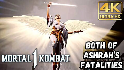 Both of Ashrah's Fatalities | Mortal Kombat 1 4K Clips (MK1 Gaming Clips)
