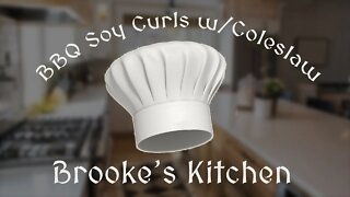 Brooke's Kitchen - BBQ Soy Curls w/Coleslaw
