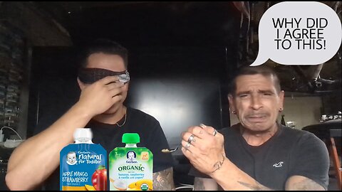 EATING BABY FOOD WITH MY DAD! (CHALLENGE 🚨UNCENSORED🚨 #comedy #challenge #babyfoodchallenge)