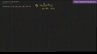 Calculating Decimals: Problem 1