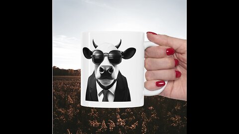 Cool Cow Ceramic Coffee | Tea | Hot Chocolate Mug!