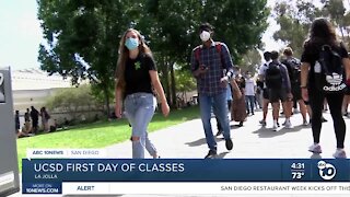 First day of in-person classes at UCSD since start of Pandemic