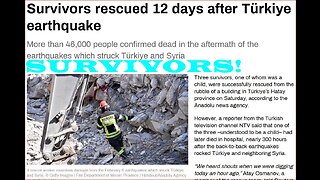Earthquake survivors still being found as 46K sadly fall victim, pray!