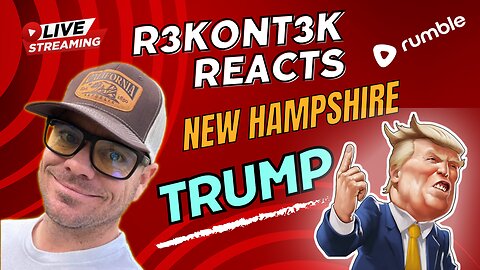 📺West Coast R3K Reacts | President Trump in Rochester, New Hampshire | Lesssgo'