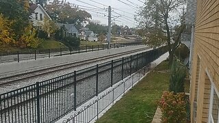 South shore train moving eastbound