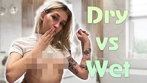2024 Wet vs Dry Transparent Clothing👙See through Try on Haul