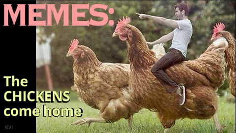 CHICKENS, Oppenheimer, Trudeau, Biden and CHICKENS in MEMES