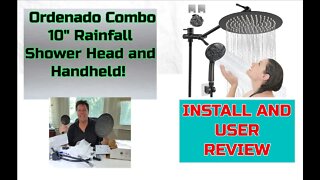 Awesome 10 inch Rain Shower Head By Ordenado - Watch Me Install It