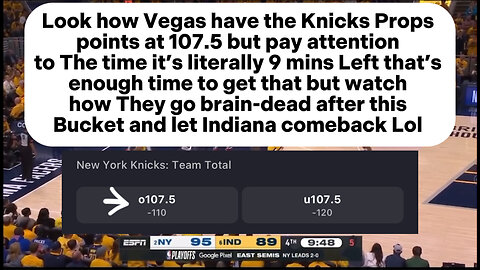 Rigged New York Knicks team total points + Indiana Pacers COMEBACK WIN | GAME 3 WAKE UP !!! #nba