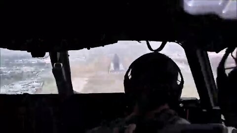 C17 landing in Kabul