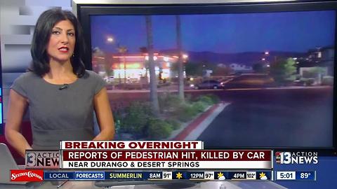 Pedestrian hit, killed by car in NW Las Vegas