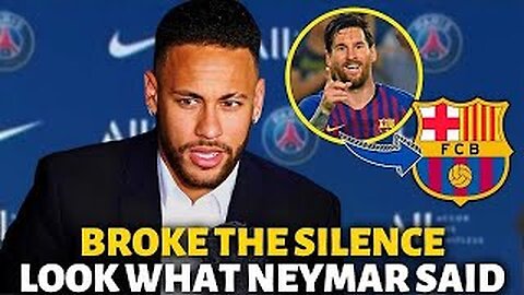 💥BOMB! LOOK WHAT NEYMAR SAID ABOUT MESSI GOING BACK TO BARCELONA! BARCELONA NEWS TODAY!