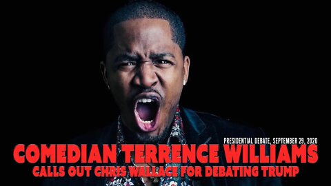 Terrence Williams Unloads on "Moderator" Chris Wallace for Debating Trump. Must Watch!