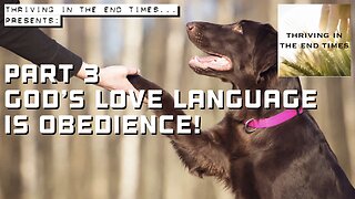 PART 3 - God’s Love-Language - is YOUR OBEDIENCE…