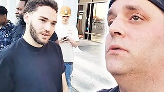 DRUNK ONLYUSEMEBLADE MEETS ADIN ROSS AND ENDS UP GETTING HARD PRESSED BY HIS BODYGUARDS