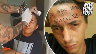 Inmate with 'I'm a thief and idiot' tattooed on his forehead breaks out of jail days before scheduled release