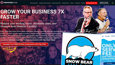 Business | Discover How Clay Clark Helped SnowBearAir.com to Grow Their Business By 30% 9 Months (