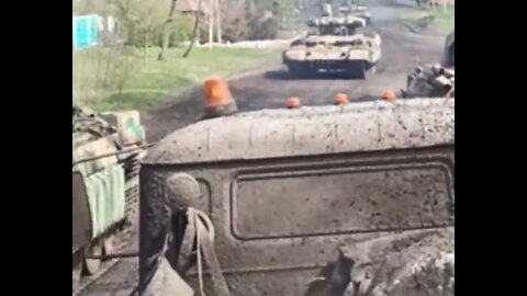 05/17/2022 A column of Russian BMPT "Terminator-2" in the Donbas.