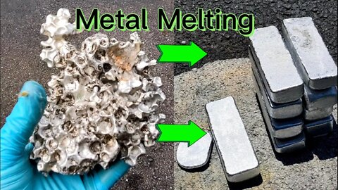 DIY Metal Casting Ingots from a Failed Aluminum Casting - (Repurpose and ReUse)