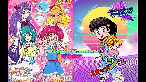 Star Twinkle Pretty Cure and Hai Step Jun New Retro Wave Custom Wallpapers - Totally Radical Orbit [Megan Mcduffee]