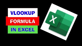 VLOOKUP Formula in Excel / How to use a VLOOKUP Formula / Excel Tutorial