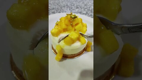 Best Mango Cheesecake #shortsviral #satisfying #asmrsounds #mangocheesecake
