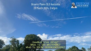 Goodbye Blue Skies? What is Sky Whitening? What is Solar Geoengineering? - Dylan Oakley, 28-03-2024