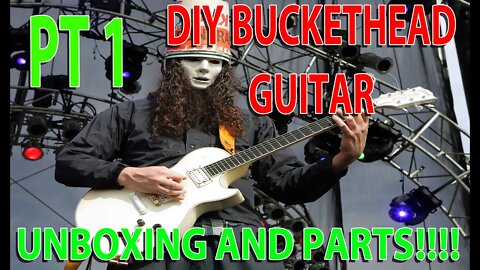 Diy Buckethead guitar build- EBAY DIY LP KIT unboxing