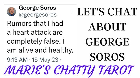 Let's Chat About George Soros "Alive"