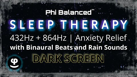 Instant Anxiety Relief | 432Hz Deep Sleep Therapy | Binaural Beats