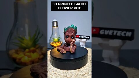 3D Printed Baby Groot Flower Pot #shorts #Groot #flowerpot #guardiansofthegalaxy #marvelstudios