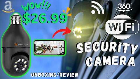 Light Bulb Security Camera 360 Wireless Amazon - Unboxing/Review
