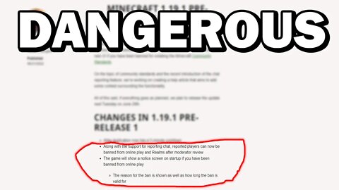 MInecraft is banning you for WHAT?!?