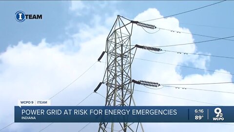 Indiana power grid at high risk for energy emergency