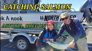 Catching Salmon in Astoria, Oregon🇺🇲