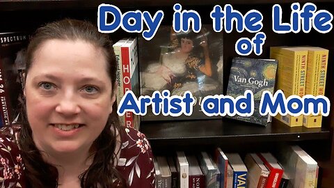 Kinda Cringe Art Studio Vlog- A Typical Weekday in the Life of an Artist and Mom/Wife!