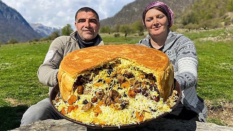 Pilaf according to Azerbaijani Traditions! National Dish Rustic Cooking