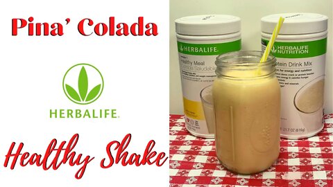 PINA COLADA HEALTHY SHAKE!! HERBALIFE SHAKE RECIPE!!