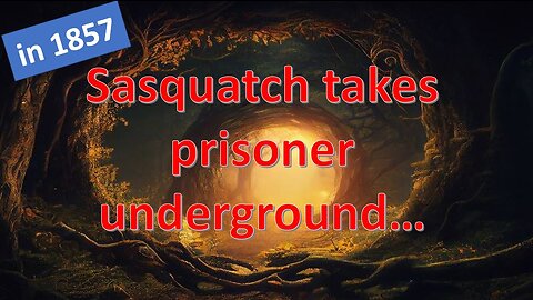 Account from 1857: Sasquatch takes prisoner underground