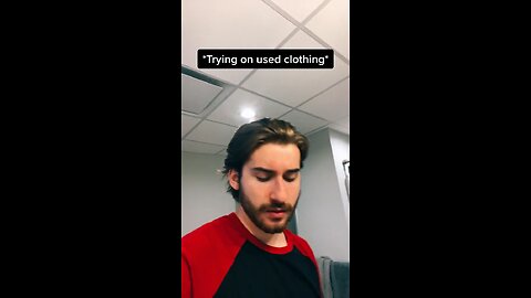 Trying on used clothing