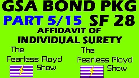 SF 28 AFFIDAVIT OF INDIVIDUAL SURETY STANDARD FORM COMPLETION - PART 5/14